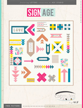 Signage Quilt by AGF Studio