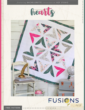 Hearts Quilt by AGF Studio