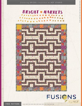 Bright Markets Quilt by AGF Studio