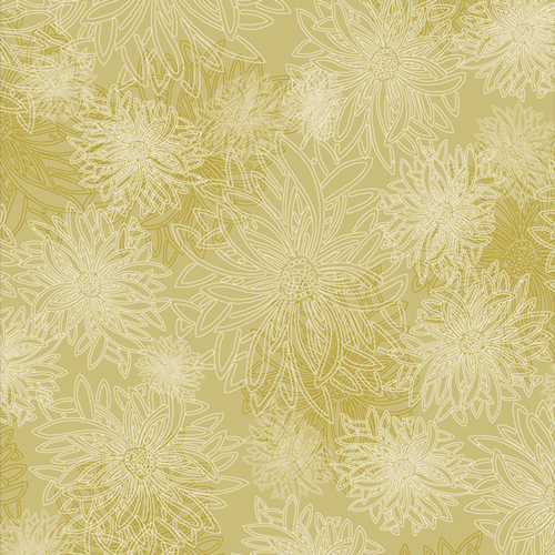 sage floral quilting cotton fabric