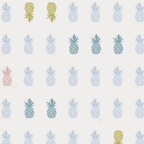 pineapple fabric, quilting cotton