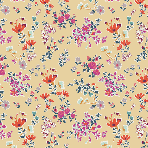 ditsy floral fabric, quilting cotton