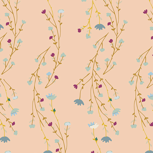 delicate floral fabric