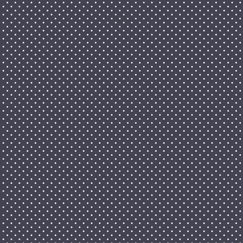 dark blue polka dot fabric, quilting cotton