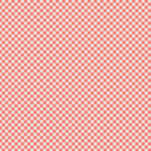coral gingham fabric, quilting cotton