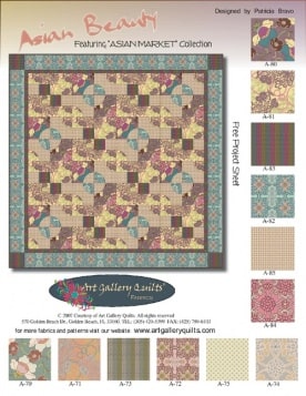 Asian Beauty Quilt by Pat Bravo