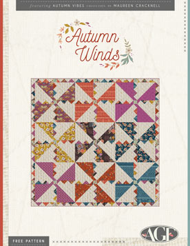 Autumn Winds Free Quilt Pattern by Maureen Cracknell