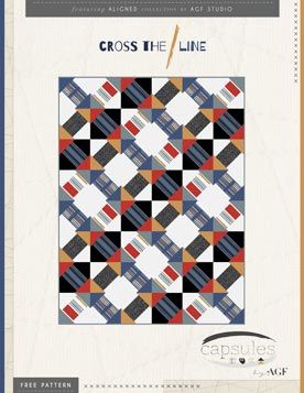 Cross the Line Quilt Pattern by AGF Studio