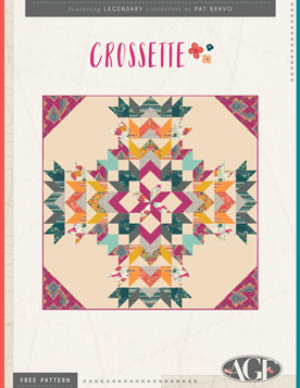 Crossette Free Quilt Pattern by AGF Studio