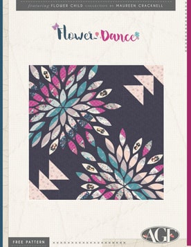 Flower Dance Free Quilt Pattern by AGF Studio