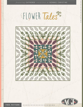 Flower Tales Free Quilt Pattern by AGF Studio