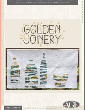 Golden Joinery Quilt by AGF Studio
