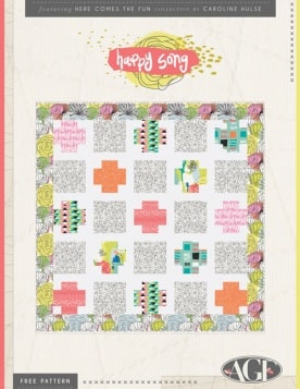 Happy Song Quilt by Sew Caroline