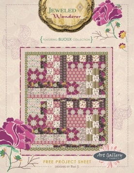 Jeweled Wanderer Quilt by Bari J.