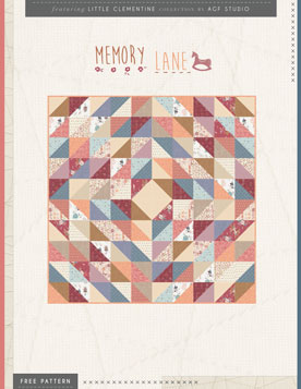 Memory Lane Free Quilt Pattern by AGF Studio