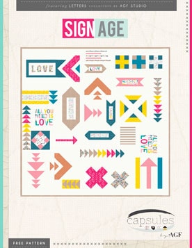 Signage Quilt by AGF Studio