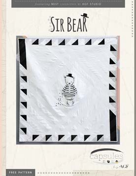 Sir Bear Quilt Pattern by AGF Studio