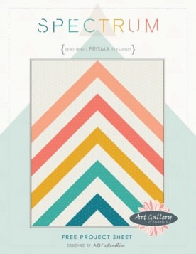 Spectrum Free Quilt Pattern by AGF Studio