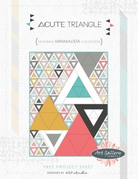 Acute Triangle Quilt by AGF Studio
