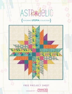 Astrodelic Quilt by Frances Newcombe
