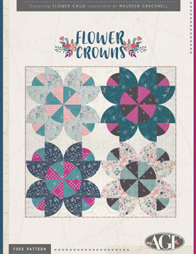 Flower Crown Free Quilt Pattern by Sharon McConnell
