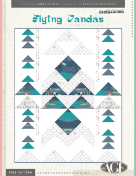 Flying Pandas Quilt by AGF Studio