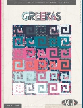 Greekas Quilt by AGF Studio