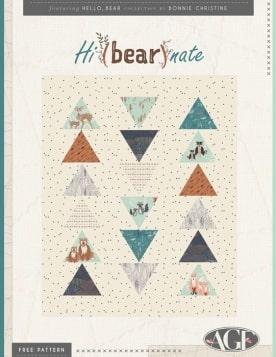 Hi(bear)nate Quilt by Bonnie Christine