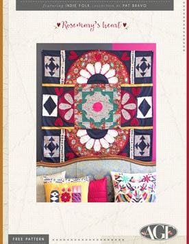 Rosemary Free Quilt Patterns by Pat AGF Studio