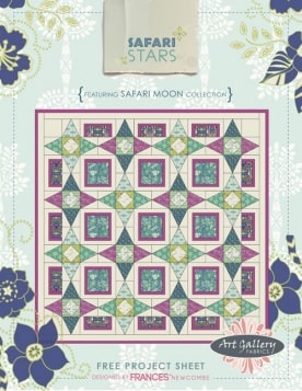 Safari Stars Quilt by Frances Newcombe
