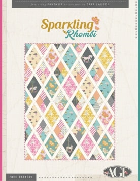 Sparkling Rhombi Quilt by Sara Lawson