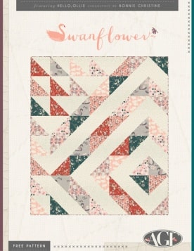 Swanflower Quilt by Bonnie Christine