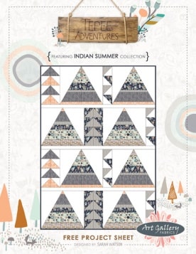 Tepee Adventures Quilt by Sarah Watson