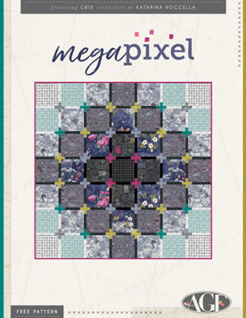 Megapixel Free Quilt Pattern by Katarina Roccella