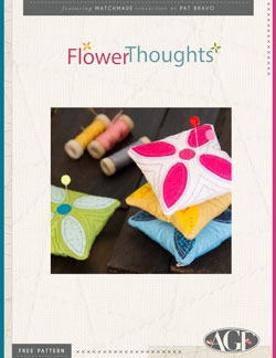 Flower Thoughts Pin Cushion Pattern Instructions by AGF Studio