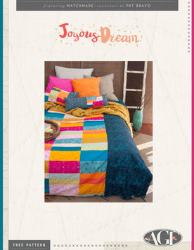 Joyous Dream Free Quilt Pattern by AGF Studio