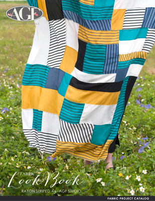 Rayon Striped Fabric Lookbook
