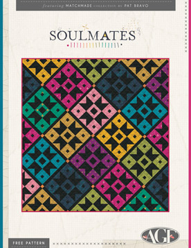 Soulmates Free Quilt Pattern by Pat Bravo