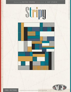 Stripe Free Quilt Pattern by AGF Studio