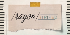 Rayon Striped Banner by AGF Studio