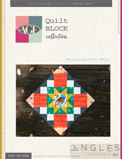 Domino and Star Quilt Block Pattern by AGF Studio