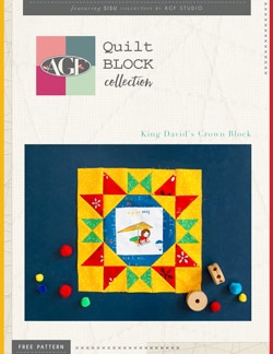 King Davids Quilt Block Pattern by AGF Studio