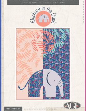 Elephant in the Dusk Quilt Pattern