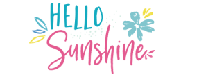 Hello Sunshine fabric logo Katie Skoog