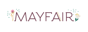 Mayfair Fabric logo by Amy Sinibaldi