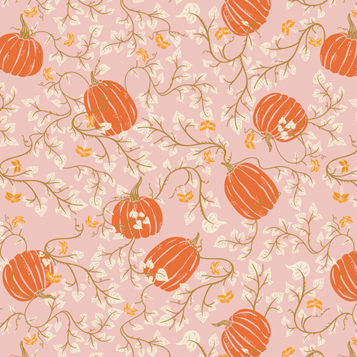 Halloween pumpkins fabric