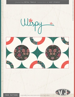 “Wispy Rug” Free Quilted Gift Idea Pattern designed by Angles from Art Gallery Fabrics