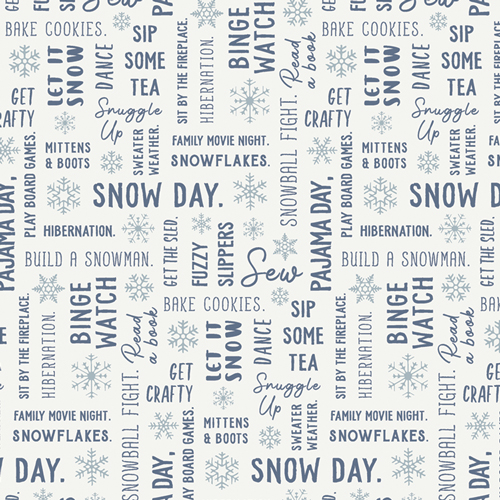 Snow Day Fabric Collection Snowbound Quilting Cotton
