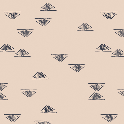 Homebody Fabric Collection Black Triangle Quilting Cotton