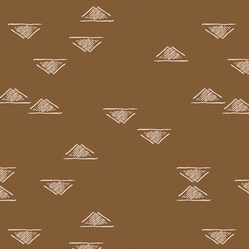 Homebody Fabric Collection brown Triangle Quilting Cotton